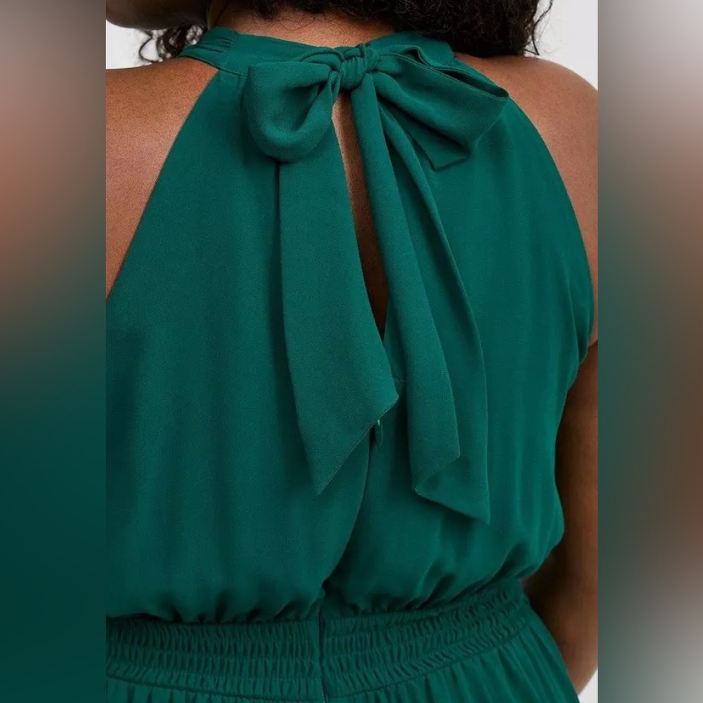 Sleeveless High Neck Chiffon Jumpsuit-NWT 4X - Picture 3 of 5